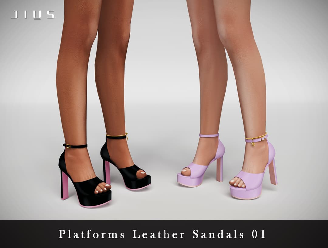 Туфли Platforms Leather Sandals V01